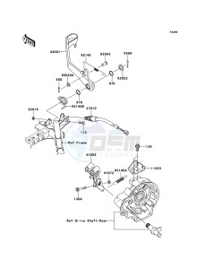 KVF750_4X4_EPS KVF750HDF EU drawing Brake Pedal