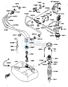 JF 650 B [TS] (B1-B2) [TS] drawing FUEL TANK