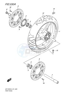 GSF-1250S ABS BANDIT EU drawing FRONT WHEEL