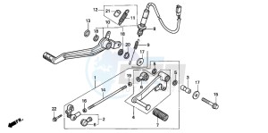 NTV650 drawing PEDAL