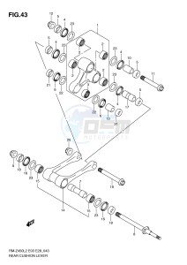 RM-Z450 (E3) drawing REAR CUSHION LEVER