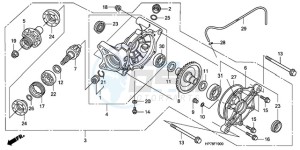 TRX420FPA9 Australia - (U) drawing REAR FINAL GEAR