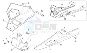 Tuono 1000 drawing Front body - Fairings II