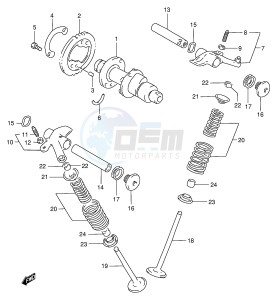 LT-A500F (E3-E28) drawing CAM SHAFT - VALVE