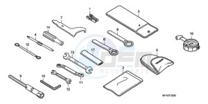 CBF1000AA France - (F / ABS CMF) drawing TOOLS