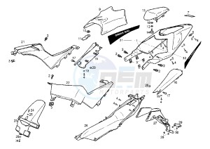 GPR REPLICA RACING EURO2 - 50 cc drawing REAR BODY