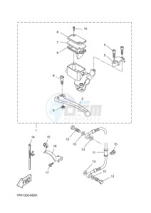 NS50 NITRO (1PH6) drawing REAR MASTER CYLINDER