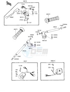 ZX 600 C [NINJA 600R] (C1-C2) [NINJA 600R] drawing HANDLEBAR