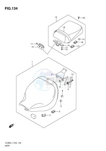 VL800 (E2) VOLUSIA drawing SEAT (VL800CL1 E24)