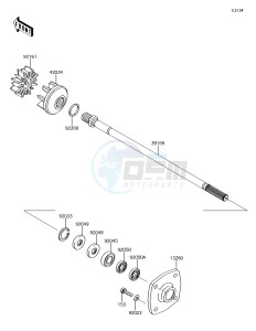 JET SKI ULTRA 310LX JT1500MHF EU drawing Drive Shaft