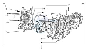 Granturismo 200 L drawing Crankcase