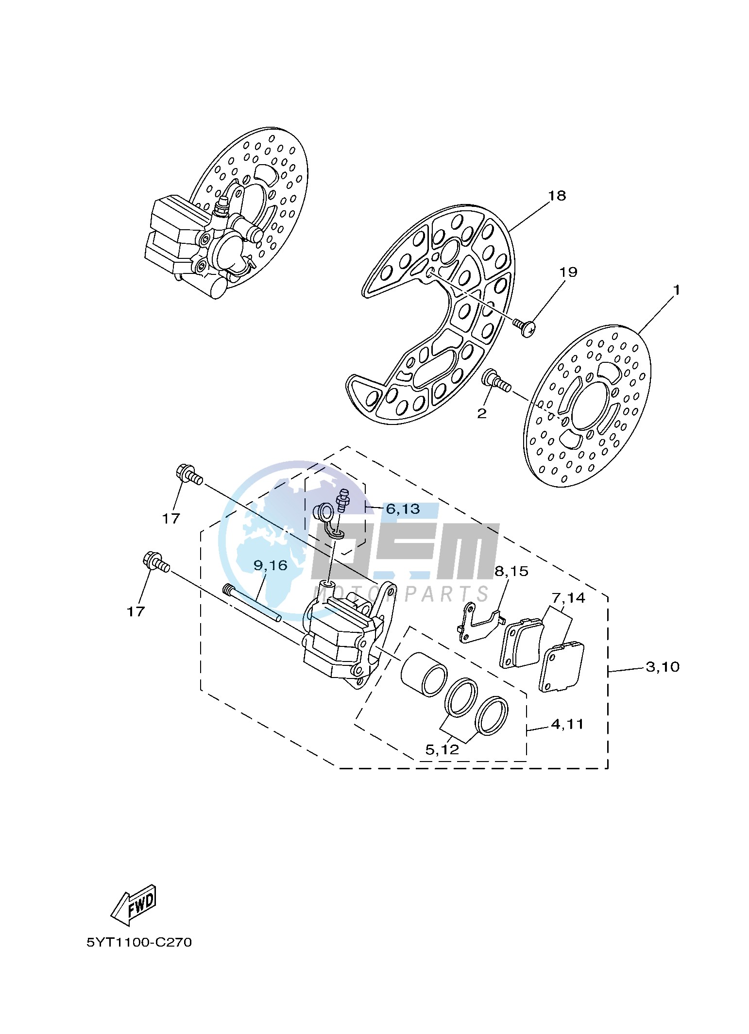 FRONT BRAKE CALIPER