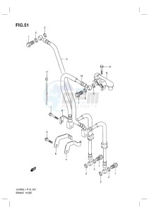 UH200G BURGMAN EU drawing BRAKE HOSE