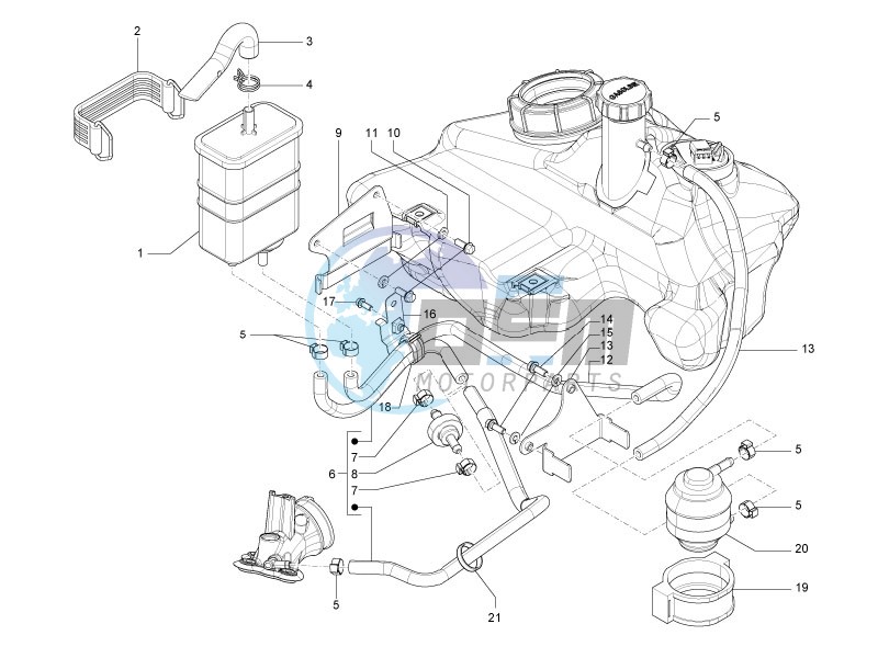 Anti-percolation system