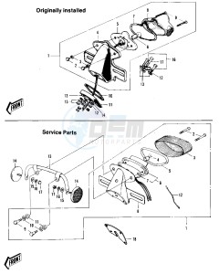 F9 A (-A) 350 drawing TAILLIGHT -- F9- -