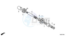 CRF80F9 Australia - (U) drawing KICK STARTER SPINDLE