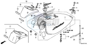 VT750CSE Shadow - VT750CS-E UK - (E) drawing FUEL TANK (VT750CS/ C2B/ C2S/ C)