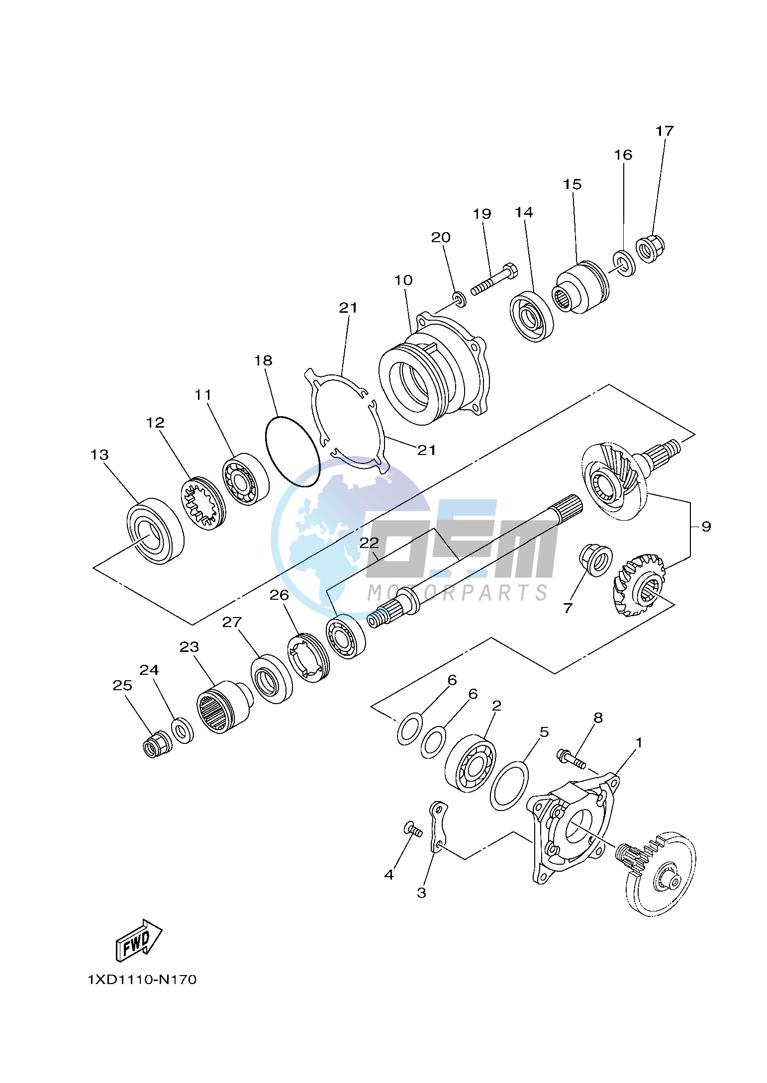 MIDDLE DRIVE GEAR