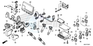 VFR1200XDLF CrossTourer - VFR1200X Dual Clutch 2ED - (2ED) drawing SUB HARNESS