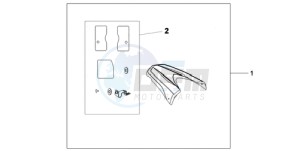 CB600F9 Spain - (SP) drawing KIT SEAT COWL SE