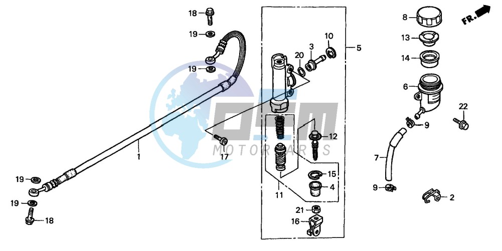 REAR BRAKE MASTER CYLINDER