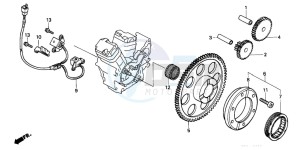 VT600C 400 drawing PULSE GENERATOR/ STARTING CLUTCH