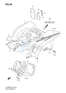 LT-Z400 (E19) drawing REAR FENDER