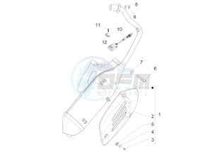 SPRINT 150 4T 3V IE ABS E3 (EMEA) drawing Silencer