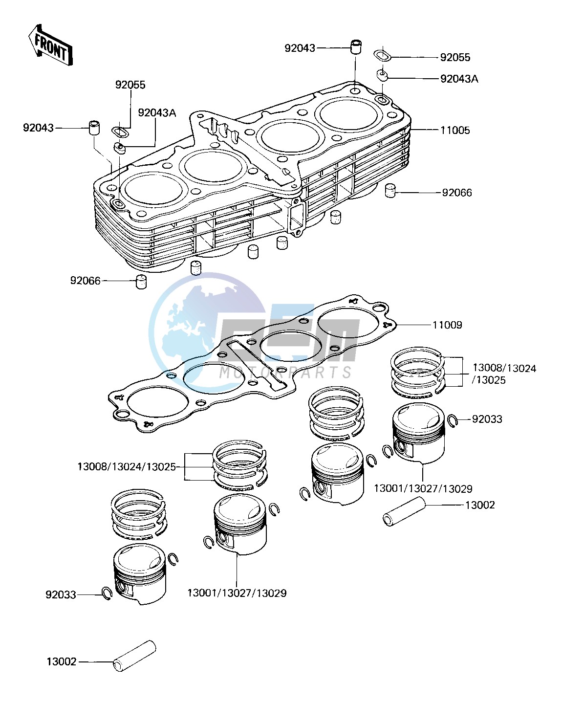 CYLINDER_PISTONS -- 81 -82 KZ750-E2_E3- -