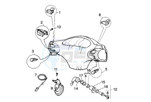 ET4 125-150 drawing Handlebar Switch