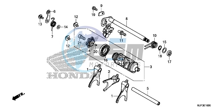 GEARSHIFT DRUM (CRF1000/CRF1000A)