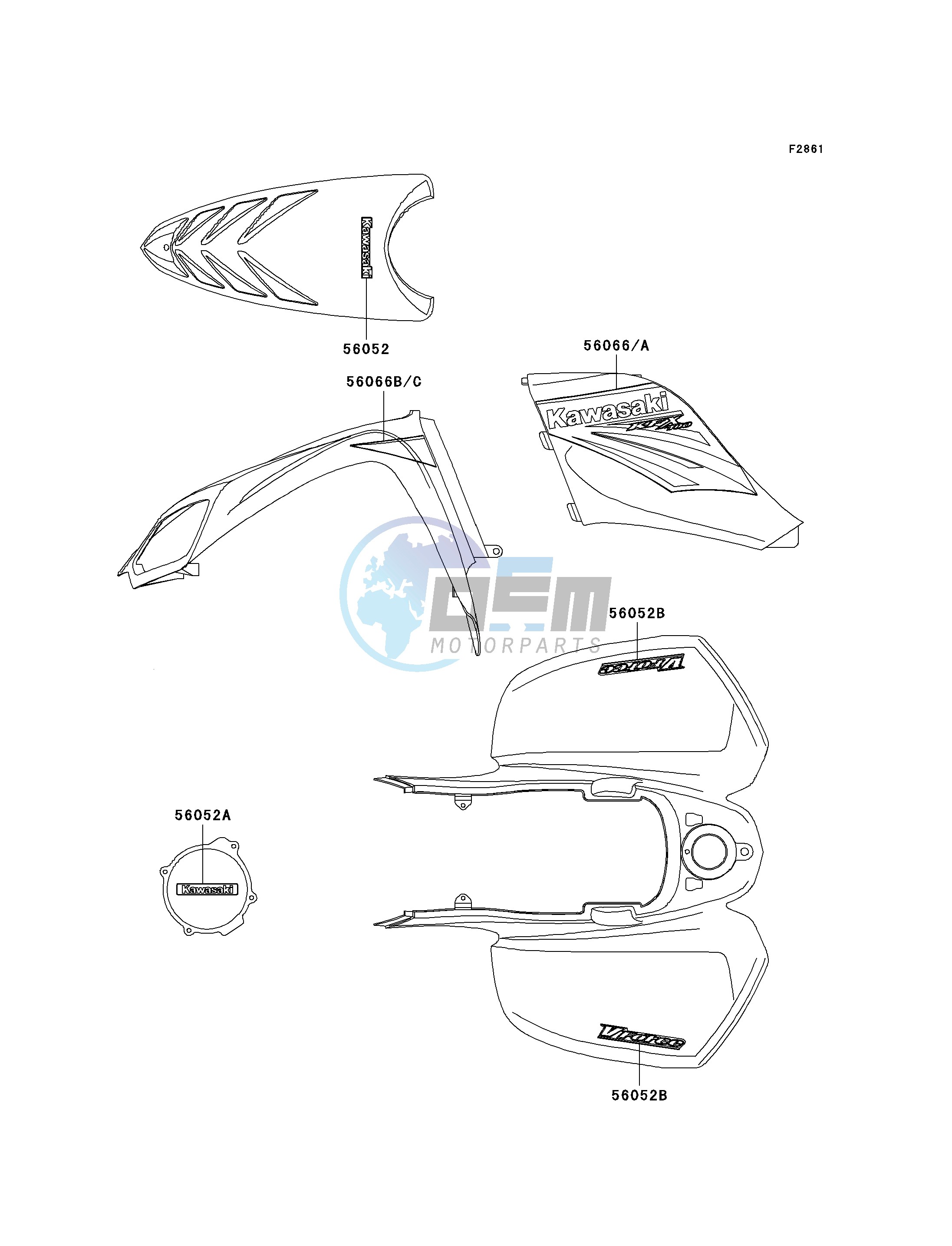 DECALS-- ORANGE- --- KSV700-A1- -