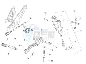 RSV4 1000 Racing Factory E4 ABS (EMEA, LATAM) drawing Rear master cylinder