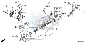 VT750CSD Shadow - VT750CS-D 2ED - (2ED) drawing REAR BRAKE MASTER CYLINDER