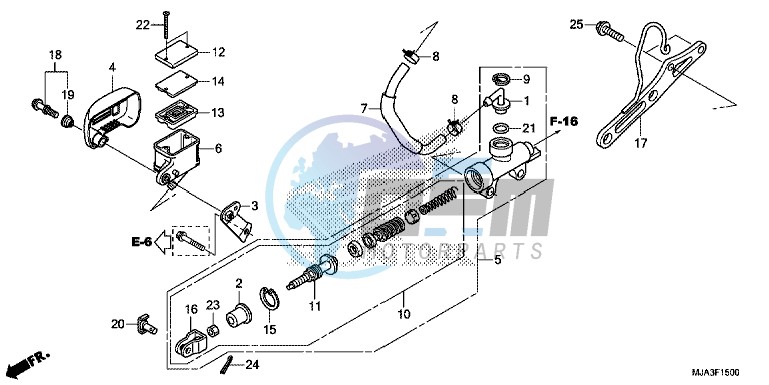 REAR BRAKE MASTER CYLINDER