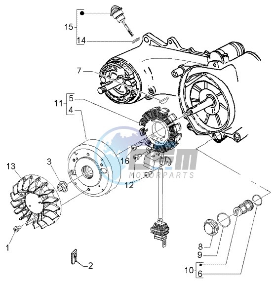 Flywheel magneto