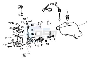 SENDA SM DRD E1 E1R - 50 cc drawing OIL PUMP