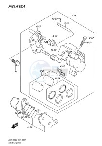 GSR750Z ABS EU drawing FRONT CALIPER