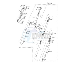 VP X-CITY 125 drawing FRONT FORK