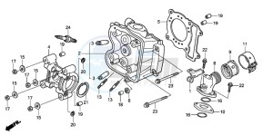 PES150 125 drawing CYLINDER HEAD