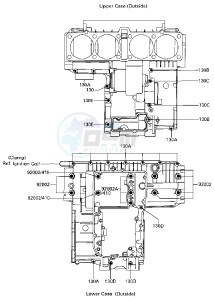 ZG 1200 A [VOYAGER XII] (A1) [VOYAGER XII] drawing CRANKCASE BOLT PATTERN