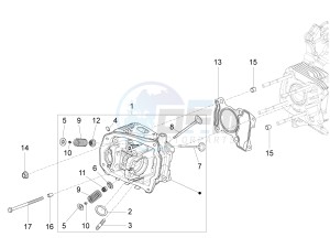 Sprint iGET 125 4T 3V ABS (EMEA) drawing Head unit - Valve