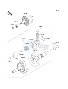 KVF 400 D [PRAIRIE 400] (D1-D4) [PRAIRIE 400] drawing CRANKSHAFT