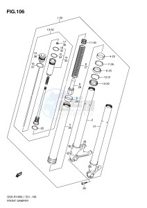 GSX-R1000 (E21) drawing FRONT DAMPER