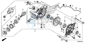 TRX500FA5F TRX500FA Europe Direct - (ED) drawing REAR FINAL GEAR