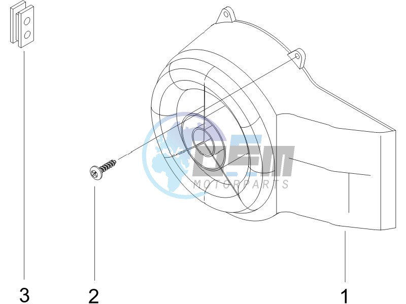 Flywheel magneto cover - Oil filter