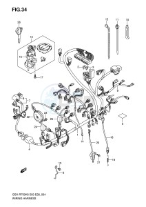 GSX-R750 (E3-E28) drawing WIRING HARNESS