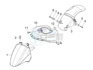 Fly 125 4t drawing Wheel housing - Mudguard