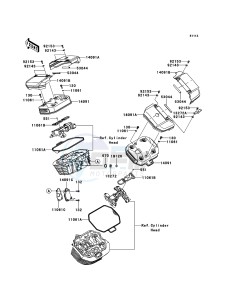 VN1700_CLASSIC_ABS VN1700FEF GB XX (EU ME A(FRICA) drawing Cylinder Head Cover