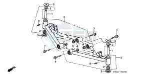 TRX90XD TRX90 Europe Direct - (ED) drawing FRONT ARM